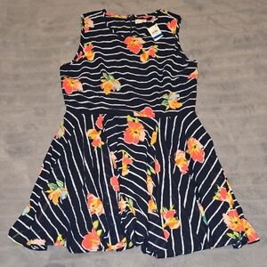 Maison Jules Navy Floral Women's Dress